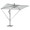 Parasol banane à mât déporté Couleur sable 294 x 200 x 254 cm 