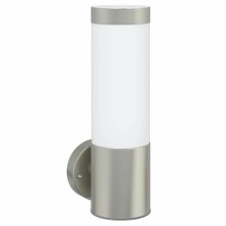 Appliques murales outdoor 2 pcs en acier inoxydable argent IP44 