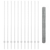 Ensemble de Clôture Hexagonale Pack de 2 Acier galvanisé 25 x 1.5 m 