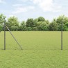 Ensemble de Clôture 2 pièces Gris Métal 25 x 1,2 m Durable 