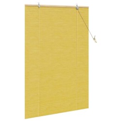 Stores et Occultants avec des rideaux Jaune 120 x 160 cm Bambou 