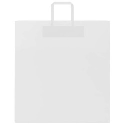 Sacs en papier 250 pcs avec poignées blanc 45x17x48 cm 