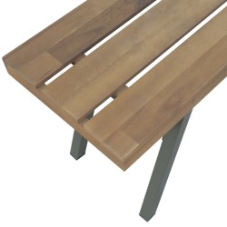 Banc de jardin 120 cm Bois d'acacia solide 