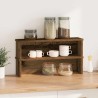 Étagères de cuisine empilables 2 pcs vieux bois 50x15x16 cm 