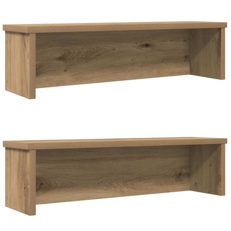 Étagères de cuisine empilables 2 pcs chêne artisanal 50x15x16cm 