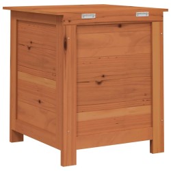 Boîte à coussins d'extérieur Marron 50x50x56 cm Sapin massif 