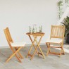 Ensemble bistro de jardin 3 pièces en bois d'acacia massif 