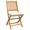 Ensemble bistro de jardin 3 pièces en bois d'acacia massif 