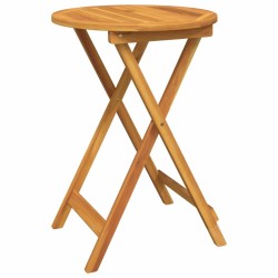 Ensemble bistro de jardin 3 pièces en bois d'acacia massif 