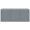 Boîte de rangement de jardin 270 L Gris PP aspect bois 