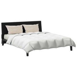 Couette avec oreiller 3 pcs Blanc 260 x 220 cm Bas 