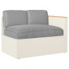 Set de coussins de palette avec oreiller 3 pcs Gris 