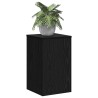 Supports de plantes 2 pcs Chêne noir 30 x 30 x 50 cm en bois d'ingénierie. 