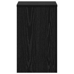 Supports de plantes 2 pcs Chêne noir 30 x 30 x 50 cm en bois d'ingénierie. 