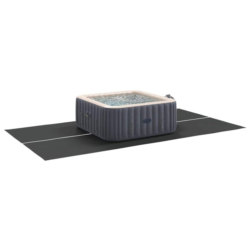 Couverture de piscine rectangulaire Noir Plastique 420 x 220 cm 