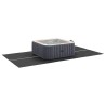 Couverture de piscine rectangulaire Noir Plastique 420 x 220 cm 