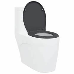 Abattant de toilette à ouverture rapide avec fermeture douce Duroplast Anthracite 