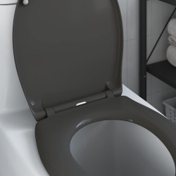 Abattant de toilette à ouverture rapide avec fermeture douce Duroplast Anthracite 