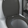 Abattant de toilette à ouverture rapide avec fermeture douce Duroplast Anthracite 