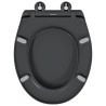 Abattant de toilette à ouverture rapide avec fermeture douce Duroplast Anthracite 