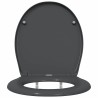 Abattant de toilette à ouverture rapide avec fermeture douce Duroplast Anthracite 