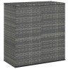 Boîte à coussins de jardin Résine tressée 100x49x103,5 cm Gris 