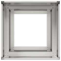 Jardinière 40x40x80 cm acier inoxydable 