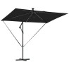 Parasol banane à mât déporté Noir 294 x 200 x 254 cm 