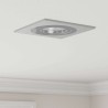 Projecteurs Encastrés 6 pcs Carrés GU10 Argent 91x91 mm 