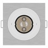 Projecteurs Encastrés 6 pcs Carrés GU10 Argent 91x91 mm 