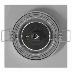 Projecteurs Encastrés 6 pcs Carrés GU10 Argent 91x91 mm 