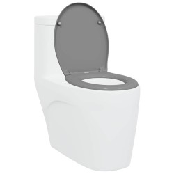 Toilette à libération rapide avec fermeture douce Duroplast Grise 