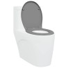 Toilette à libération rapide avec fermeture douce Duroplast Grise 