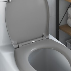 Toilette à libération rapide avec fermeture douce Duroplast Grise 