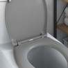 Toilette à libération rapide avec fermeture douce Duroplast Grise 