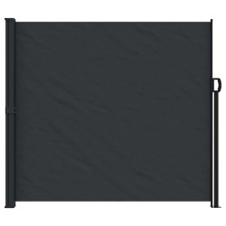 Auvent latéral rétractable noir 180x500 cm 