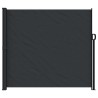 Auvent latéral rétractable noir 180x500 cm 