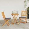 Ensemble bistro de jardin 3 pièces - Bois d'acacia massif 