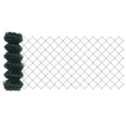 Jeu de Poteaux de Clôture Argent 25 x 0.4 m Acier galvanisé 