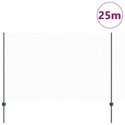Set de Clôture de Jardin Hexagonale 2 pièces Vert Métal 