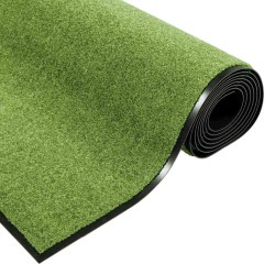Paillasson lavable vert 120x250 cm 