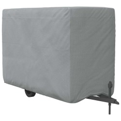 Housse de remorque chevaux gris 376x168x240 cm tissu non tissé 