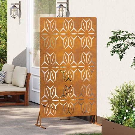Écran de confidentialité 100x50x180 cm en acier corten 