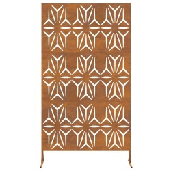 Écran de confidentialité 100x50x180 cm en acier corten 