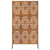 Écran de confidentialité 100x50x180 cm en acier corten 