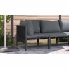 Ensembles de meubles d'extérieur avec coussin avec oreiller Anthracite 
