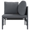Ensembles de meubles d'extérieur avec coussin avec oreiller Anthracite 
