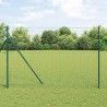 Clôture Euro avec 7 poteaux 1,6 x 10 m en acier galvanisé vert 