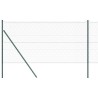 Ensemble de clôture Lot de 2 Vert forêt Métal 25 x 1 m Durable 