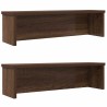Étagères de cuisine empilables 2 pcs chêne marron 60x15x16 cm 